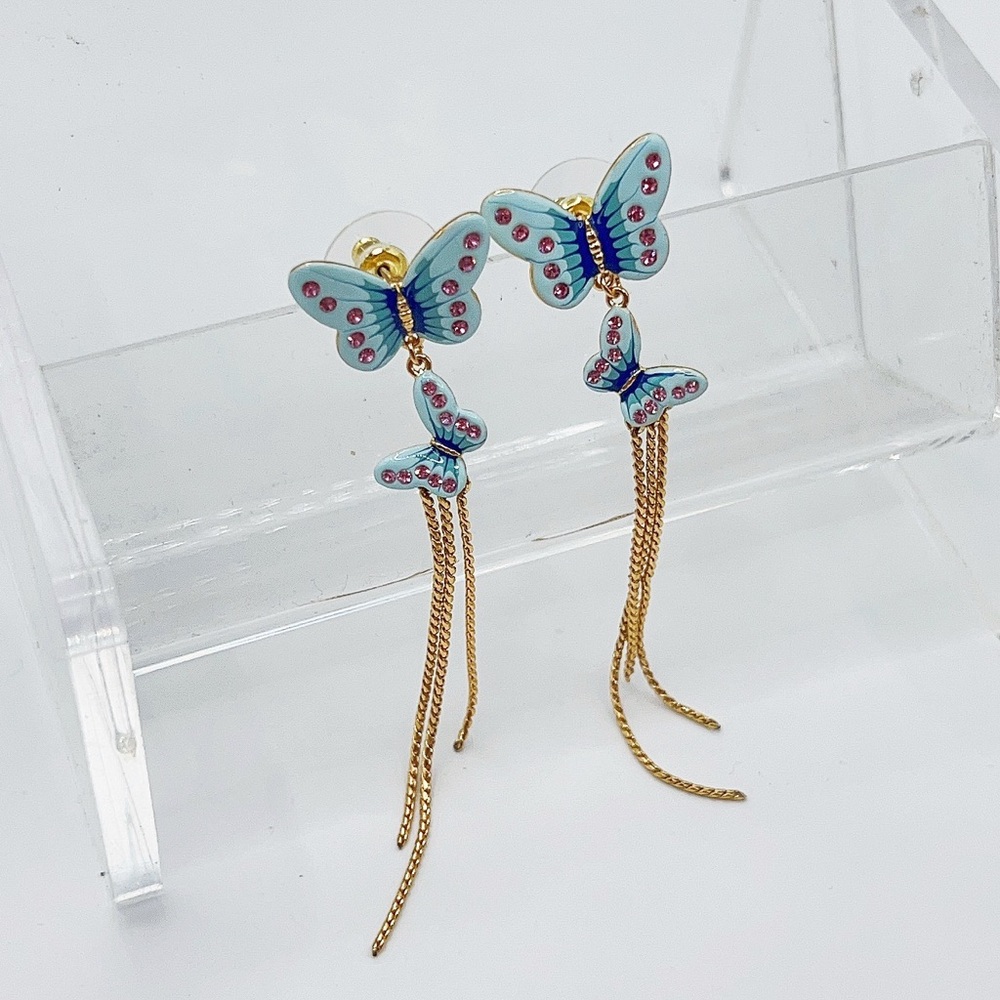 Les Nereides butterfly earrings